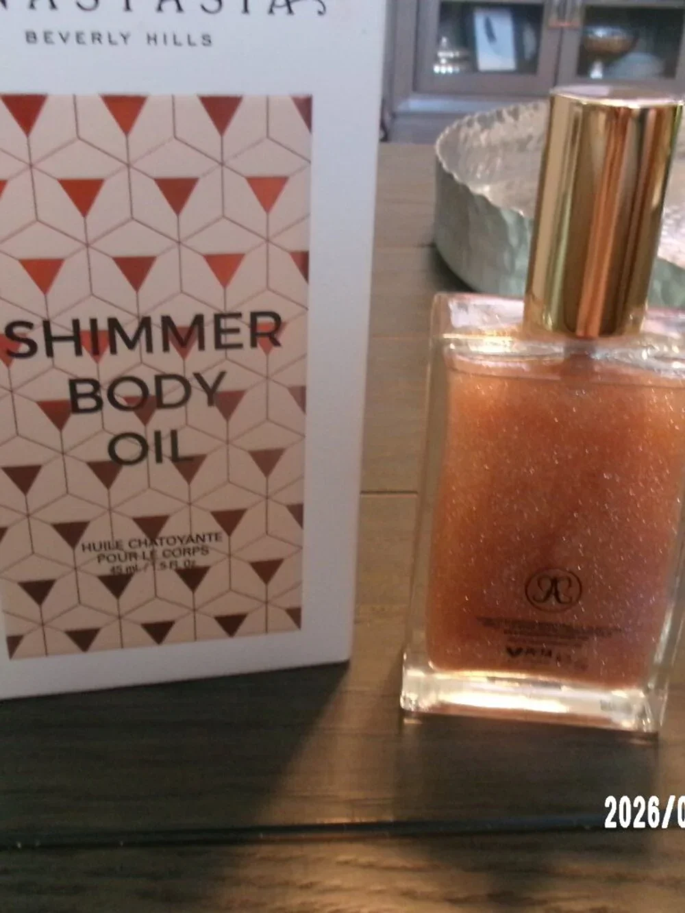 Anastasia Beverly Hills Shimmer Body Oil 1.5 oz / 45 mL # Rose Gold New in Box!